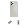 MARSİLYAN™- iPhone 13 Pro Max Kılıf Vadi Asil Prime - Siyah Bilvis 3D Cam Ekran Koruyucu + Shine Kamera Lens Koruma Cam - GI