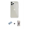 MARSİLYAN™- iPhone 13 Pro Max Kılıf Vadi Asil Prime - Siyah Bilvis 3D Cam Ekran Koruyucu + Shine Kamera Lens Koruma Cam - MI
