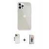 MARSİLYAN™- iPhone 13 Pro Max Kılıf Vadi Asil Prime - Siyah Bilvis 3D Cam Ekran Koruyucu + Shine Kamera Lens - GD