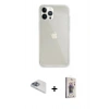 MARSİLYAN™- iPhone 13 Pro Max Kılıf Vadi Asil Prime - Siyah Bilvis 3D Cam Ekran Koruyucu + Pers Alüminyum Kamera Lens - SABE