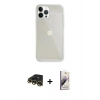 MARSİLYAN™- iPhone 13 Pro Max Kılıf Vadi Asil Prime - Siyah Bilvis 3D Mat Cam Ekran Koruyucu + Raze Metal Kamera Lens - GD