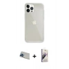 MARSİLYAN™- iPhone 13 Pro Max Kılıf Vadi Asil Prime - Siyah Bilvis 3D Mat Cam Ekran Koruyucu + Rainbow Kamera Lens Koruma Cam - MI