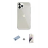 MARSİLYAN™- iPhone 13 Pro Max Kılıf Vadi Asil Prime - Siyah Bilvis 3D Mat Cam Ekran Koruyucu + Shine Kamera Lens Koruma Cam - MI