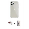 MARSİLYAN™- iPhone 13 Pro Max Kılıf Vadi Asil Prime - Siyah Bilvis 3D Mat Cam Ekran Koruyucu + Pers Alüminyum Kamera Lens - KI