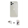 MARSİLYAN™- iPhone 13 Pro Max Kılıf Vadi Asil Prime - Siyah Bilvis 3D Mat Cam Ekran Koruyucu + Pers Alüminyum Kamera Lens - GD