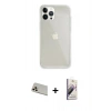MARSİLYAN™- iPhone 13 Pro Max Kılıf Vadi Asil Prime - Siyah Bilvis 3D Mat Cam Ekran Koruyucu + Rainbow Kamera Lens Koruma Cam - REGD