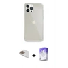 MARSİLYAN™- iPhone 13 Pro Max Kılıf Vadi Asil Prime - Siyah Bilvis 5in1 3D Magic Cam Ekran Koruyucu + Pers Alüminyum Kamera Lens - GD