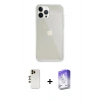 MARSİLYAN™- iPhone 13 Pro Max Kılıf Vadi Asil Prime - Siyah Bilvis 5in1 3D Magic Cam Ekran Koruyucu + Shine Kamera Lens - GD