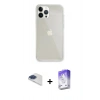 MARSİLYAN™- iPhone 13 Pro Max Kılıf Vadi Asil Prime - Siyah Bilvis 5in1 3D Magic Cam Ekran Koruyucu + Pers Alüminyum Kamera Lens - LT