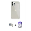 MARSİLYAN™- iPhone 13 Pro Max Kılıf Vadi Asil Prime - Siyah Bilvis 5in1 3D Magic Cam Ekran Koruyucu + Rainbow Kamera Lens Koruma Cam - MI