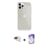 MARSİLYAN™- iPhone 13 Pro Max Kılıf Vadi Asil Prime - Siyah Bilvis 5in1 3D Magic Cam Ekran Koruyucu + Pers Alüminyum Kamera Lens - KI