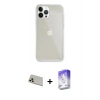 MARSİLYAN™- iPhone 13 Pro Max Kılıf Vadi Asil Prime - Siyah Bilvis 5in1 3D Magic Cam Ekran Koruyucu + Rainbow Kamera Lens Koruma Cam - REGD