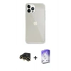 MARSİLYAN™- iPhone 13 Pro Max Kılıf Vadi Asil Prime - Siyah Bilvis 5in1 3D Magic Cam Ekran Koruyucu + Raze Metal Kamera Lens - GD