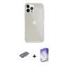 MARSİLYAN™- iPhone 13 Pro Max Kılıf Vadi Asil Prime - Siyah Bilvis 5in1 3D Magic Cam Ekran Koruyucu + Renkli Kamera Lens Koruma Cam - TU
