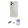 MARSİLYAN™- iPhone 13 Pro Max Kılıf Vadi Asil Prime - Siyah Bilvis 5in1 3D Magic Cam Ekran Koruyucu + Renkli Kamera Lens Koruma Cam - SI