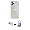 MARSİLYAN™- iPhone 13 Pro Max Kılıf Vadi Asil Prime - Siyah Bilvis 5in1 5D Magic Hayalet Cam Ekran Koruyucu + Pers Alüminyum Kamera Lens - GD