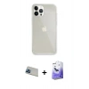 MARSİLYAN™- iPhone 13 Pro Max Kılıf Vadi Asil Prime - Siyah Bilvis 5in1 5D Magic Hayalet Cam Ekran Koruyucu + Rainbow Kamera Lens Koruma Cam - MI