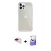 MARSİLYAN™- iPhone 13 Pro Max Kılıf Vadi Asil Prime - Siyah Bilvis 5in1 5D Magic Hayalet Cam Ekran Koruyucu + Pers Alüminyum Kamera Lens - KI