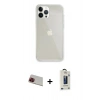 MARSİLYAN™- iPhone 13 Pro Max Kılıf Vadi Asil Prime - Siyah Bilvis Hayalet Cam Ekran Koruyucu + Rainbow Kamera Lens Koruma Cam - KI