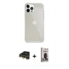 MARSİLYAN™- iPhone 13 Pro Max Kılıf Vadi Asil Prime - Siyah Bilvis Hayalet Cam Ekran Koruyucu + Raze Metal Kamera Lens - GD