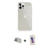 MARSİLYAN™- iPhone 13 Pro Max Kılıf Vadi Asil Prime - Siyah Joko 5D Cam + Rainbow Kamera Lens Koruma Cam - MR