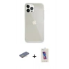 MARSİLYAN™- iPhone 13 Pro Max Kılıf Vadi Asil Prime - Siyah Joko 5D Cam + Sarı Renkli Kamera Lens Koruma Cam