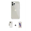 MARSİLYAN™- iPhone 13 Pro Max Kılıf Vadi Asil Prime - Siyah Joko 5D Cam + Shine Kamera Lens - GD