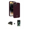 MARSİLYAN™- iPhone 13 Pro Max Kılıf Vadi Çizgi Prime - Şeffaf 360 Full Body Arka Koruyucu + Raze Metal Kamera Lens - GD