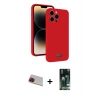 MARSİLYAN™- iPhone 13 Pro Max Kılıf Vadi Çizgi Prime - Şeffaf 360 Full Body Arka Koruyucu + Rainbow Kamera Lens Koruma Cam - KI