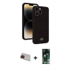 MARSİLYAN™- iPhone 13 Pro Max Kılıf Vadi Çizgi Prime - Şeffaf 360 Full Body Arka Koruyucu + Rainbow Kamera Lens Koruma Cam - KI