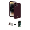 MARSİLYAN™- iPhone 13 Pro Max Kılıf Vadi Çizgi Prime - Şeffaf 360 Full Body Arka Koruyucu + Rainbow Kamera Lens Koruma Cam - KI