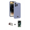 MARSİLYAN™- iPhone 13 Pro Max Kılıf Vadi Çizgi Prime - Şeffaf 360 Full Body Arka Koruyucu + Rainbow Kamera Lens Koruma Cam - KI