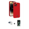 MARSİLYAN™- iPhone 13 Pro Max Kılıf Vadi Çizgi Prime - Şeffaf 360 Full Body Arka Koruyucu + Pers Alüminyum Kamera Lens - LT