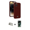 MARSİLYAN™- iPhone 13 Pro Max Kılıf Vadi Çizgi Prime - Şeffaf 360 Full Body Arka Koruyucu + Rainbow Kamera Lens Koruma Cam - REGD