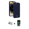 MARSİLYAN™- iPhone 13 Pro Max Kılıf Vadi Çizgi Prime - Şeffaf 360 Full Body Arka Koruyucu + Rainbow Kamera Lens Koruma Cam - BZ