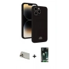 MARSİLYAN™- iPhone 13 Pro Max Kılıf Vadi Çizgi Prime - Şeffaf 360 Full Body Arka Koruyucu + Rainbow Kamera Lens Koruma Cam - REGD