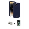 MARSİLYAN™- iPhone 13 Pro Max Kılıf Vadi Çizgi Prime - Şeffaf 360 Full Body Arka Koruyucu + Rainbow Kamera Lens Koruma Cam - REGD