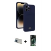 MARSİLYAN™- iPhone 13 Pro Max Kılıf Vadi Çizgi Prime - Şeffaf 360 Full Body Arka Koruyucu + Rainbow Kamera Lens Koruma Cam - MI