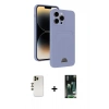 MARSİLYAN™- iPhone 13 Pro Max Kılıf Vadi Çizgi Prime - Şeffaf 360 Full Body Arka Koruyucu + Shine Kamera Lens - GD