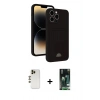 MARSİLYAN™- iPhone 13 Pro Max Kılıf Vadi Çizgi Prime - Şeffaf 360 Full Body Arka Koruyucu + Shine Kamera Lens - GD