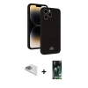 MARSİLYAN™- iPhone 13 Pro Max Kılıf Vadi Çizgi Prime - Şeffaf 360 Full Body Arka Koruyucu + Sierra Blue Pers Alüminyum Kamera Lens