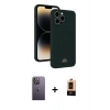 MARSİLYAN™- iPhone 13 Pro Max Kılıf Vadi Çizgi Prime - Şeffaf Maxco Cam Ekran Koruyucu + Neon Fosforlu Kamera Lens - BZ