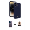 MARSİLYAN™- iPhone 13 Pro Max Kılıf Vadi Çizgi Prime - Şeffaf Maxco Cam Ekran Koruyucu + Neon Fosforlu Kamera Lens - MI