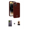 MARSİLYAN™- iPhone 13 Pro Max Kılıf Vadi Çizgi Prime - Şeffaf Maxco Cam Ekran Koruyucu + Neon Fosforlu Kamera Lens - YL
