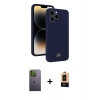 MARSİLYAN™- iPhone 13 Pro Max Kılıf Vadi Çizgi Prime - Şeffaf Maxco Cam Ekran Koruyucu + Neon Fosforlu Kamera Lens - YL