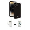 MARSİLYAN™- iPhone 13 Pro Max Kılıf Vadi Çizgi Prime - Şeffaf Pasifik Cam Ekran Koruyucu + Shine Kamera Lens - GD