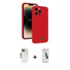 MARSİLYAN™- iPhone 13 Pro Max Kılıf Vadi Çizgi Prime - Şeffaf Pasifik Cam Ekran Koruyucu + Shine Kamera Lens - GD