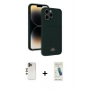 MARSİLYAN™- iPhone 13 Pro Max Kılıf Vadi Çizgi Prime - Şeffaf Pasifik Cam Ekran Koruyucu + Shine Kamera Lens - GD