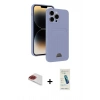 MARSİLYAN™- iPhone 13 Pro Max Kılıf Vadi Çizgi Prime - Şeffaf Pasifik Cam Ekran Koruyucu + Pers Alüminyum Kamera Lens - KI