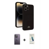 MARSİLYAN™- iPhone 13 Pro Max Kılıf Vadi Çizgi Prime - Şeffaf Pasifik Cam Ekran Koruyucu + Neon Fosforlu Kamera Lens - BZ